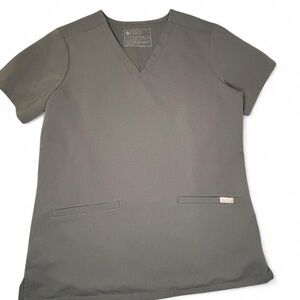 FIGS Casma Scrub Top Charcoal Gray Size S Technical Collection